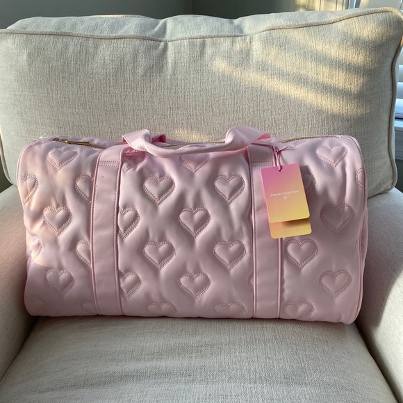 Stoney Clover Lane Handbags - Stoney Clover Lane x Target Pink Heart Embossed Duffle Bag